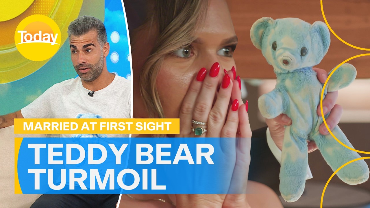 Teddy bear wreaks havoc in Married at First Sight dinner party | Today Show Australia