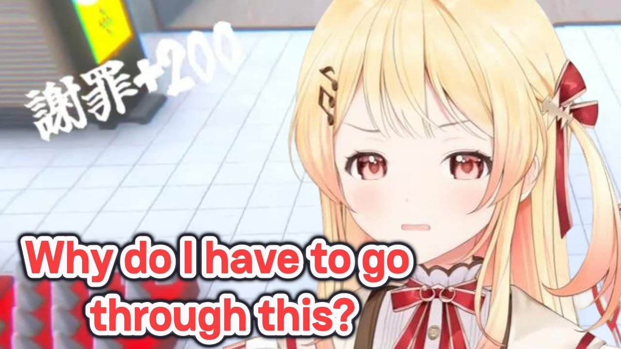 Kanade smashes her desk after she keep failing to clear the stage in the game