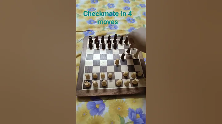 checkmate your opponent in just 4 moves in chess ♟️