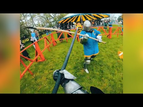 Medieval combat with a first person view! Kingdom Come Deliverance in real life @M1GlobalWorld