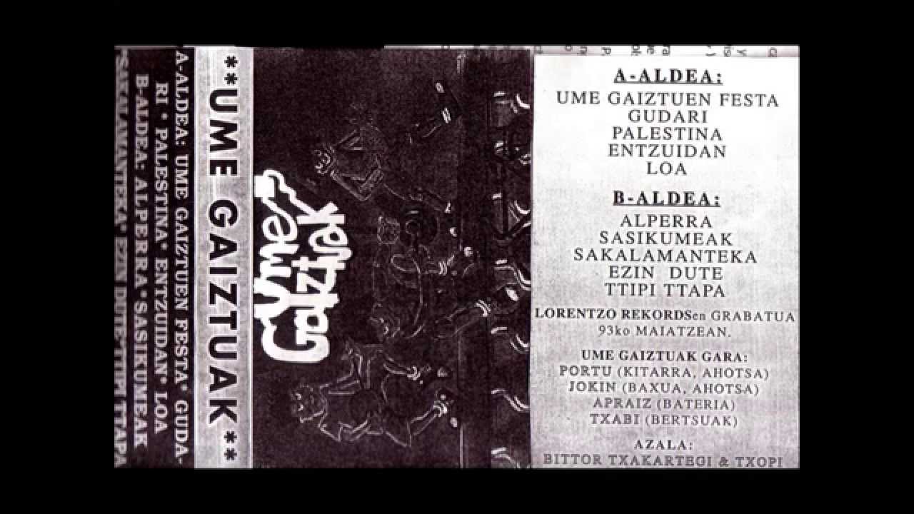 Ume Gaiztuak - Ezin Dute