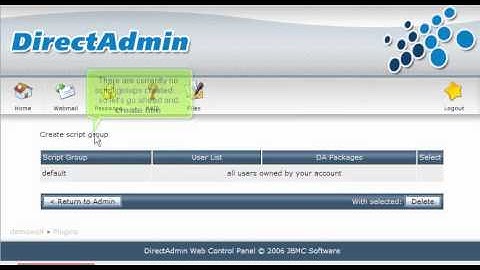 DirectAdmin Reseller Tutorial - Administering Installatron