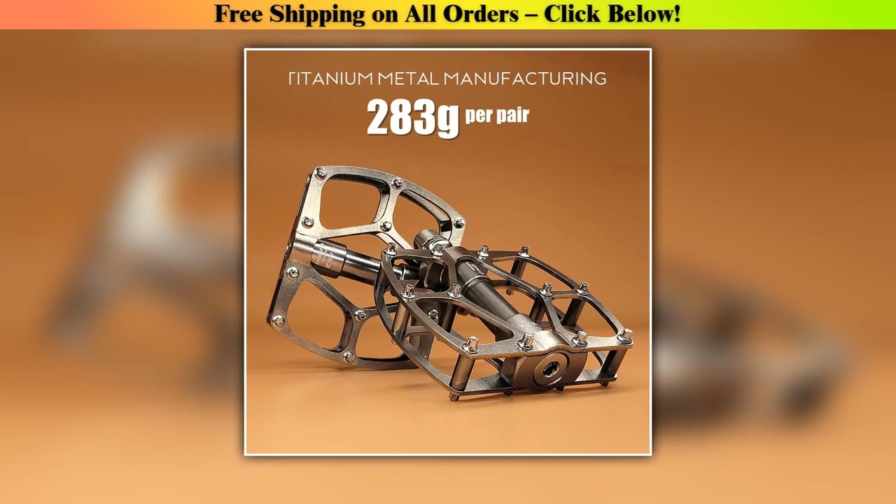 SHANMASHI New titanium alloy CNC bicycle pedal Ultralight road mtb bike 3 bearings mountain bike