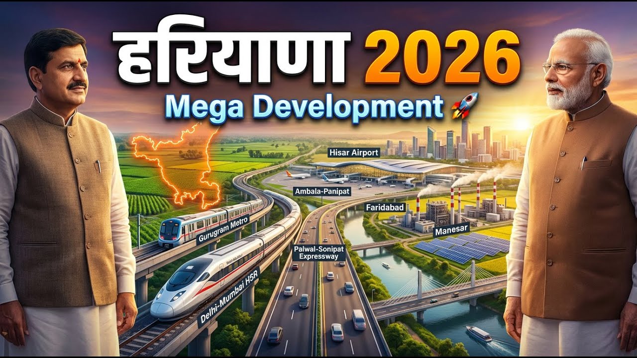 2026 में हरियाणा  को क्या मिलने वाला है | Haryana Major Projects & Development Vision 2026
