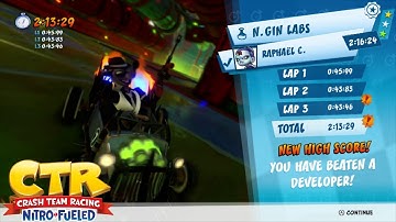 Crash Team Racing Nitro Fueled: Developer Time Trial -  N. Gin Labs
