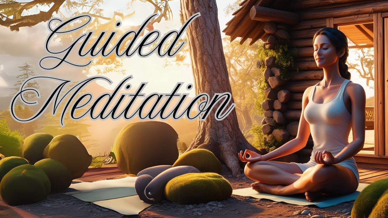 Guided Forest Cabin Meditation | Black Screen