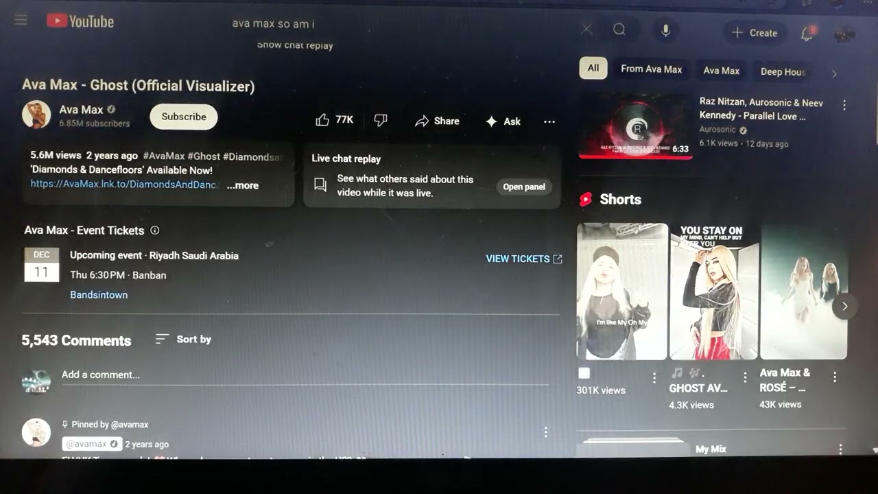 Cosmic Xv Ava Max 16,810,448 Text Service Not Allowed