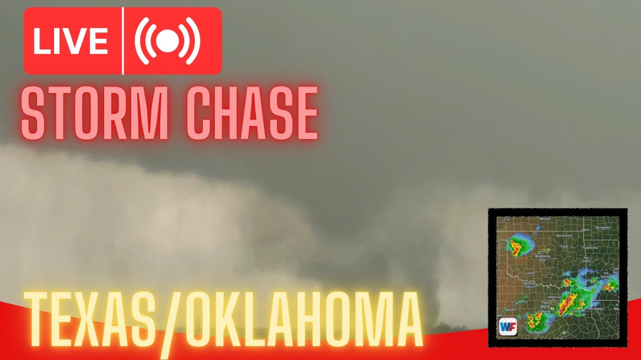 TEXAS / OKLAHOMA TORNADO AND HAIL THREAT - Live Chase Archive - YouTube