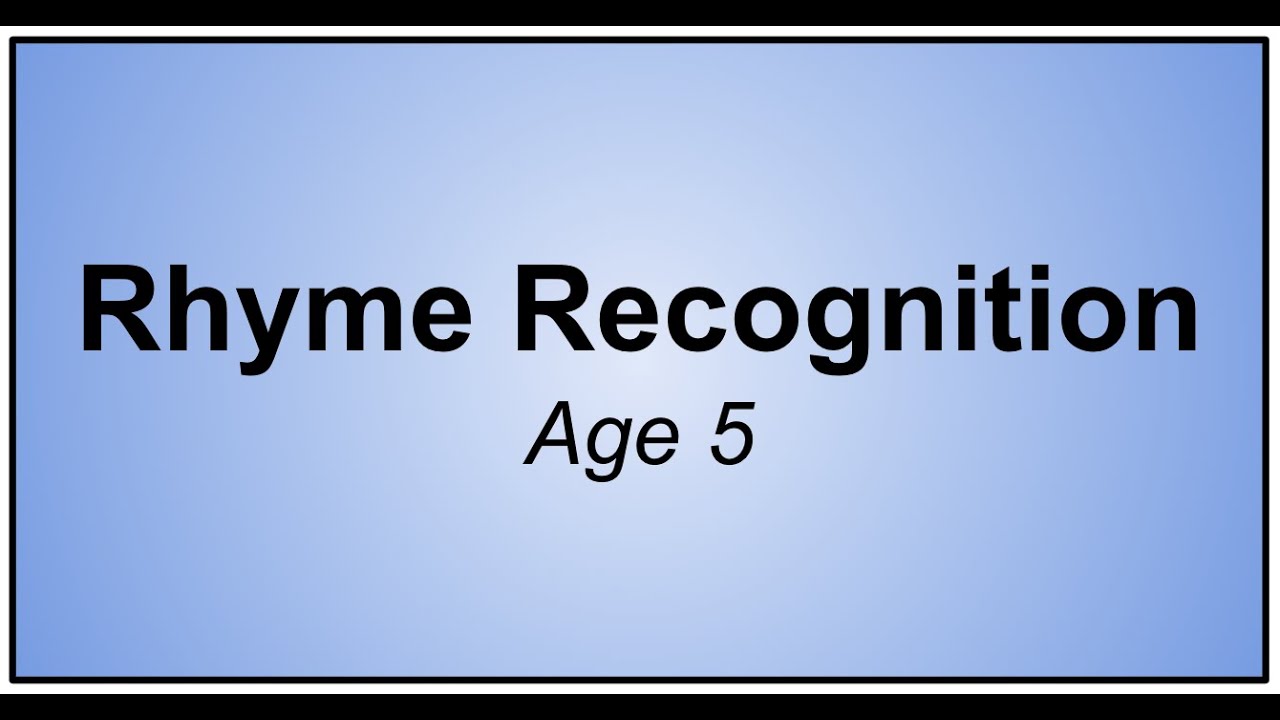 Rhyme Recognition