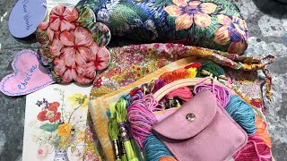 Fleur Woods Retreat Day 1 | textile & fibre art | slow stitch | create and craft #slowstitching