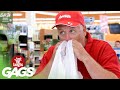 Grocery Store Clerk Sneezes into Customers' Bags