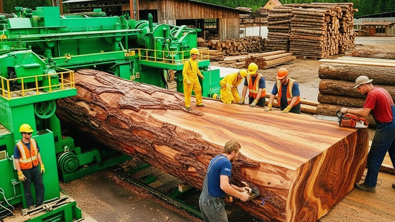 Inside America's Giant Sawmill The Journey of Oak Wood from Raw Wood to ...