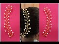 DIY golden hair vine// How to make  hair brooch at home//DIY hair accessory