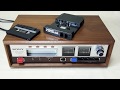 MJQで動作確認！ SONY TC-8000にカセットアダプターをセットし再生（操作手順：カセットをセットしたアダプター挿入（自動スタート）→一番いいヘッド位置を選択（3）→途中早送り→ストップ）