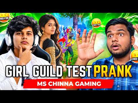 GIRL GUILD TEST PRANK on a STREAMER 😂🔥 || 1vs4 Hardest Match Ever Alomost Defeat #garenafreefire