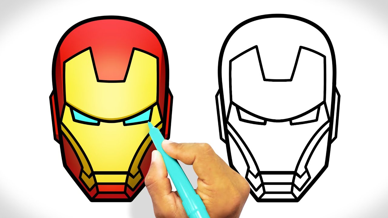 Como Desenhar O Rosto Do Homem De Ferro Passo A Passo