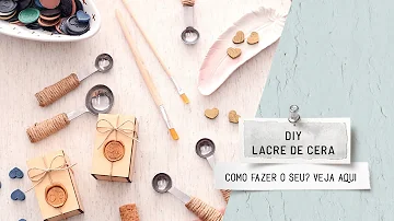 Como fazer um sinete para lacre de cera?
