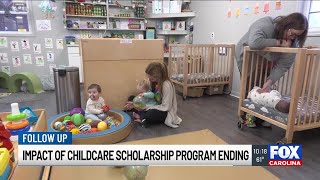 Impact of childcare scholarship program ending