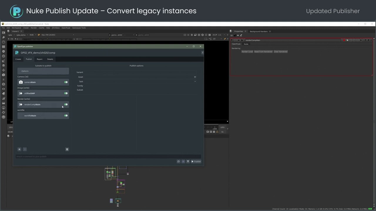 Convert legacy instances with NUKE Publisher – OpenPype / AYON