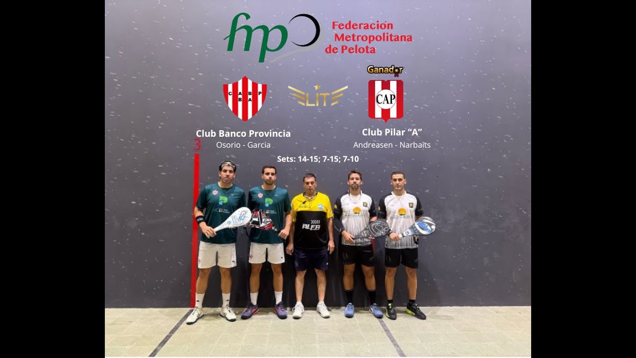 Torneo Apertura 2025 Categoria Elite Fecha: 4ta Club Banco Provincia Vs Club Pilar 