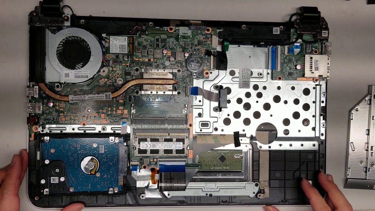 HP Pavilion 15-ab243cl 15-ab Disassembly RAM SSD Hard Drive