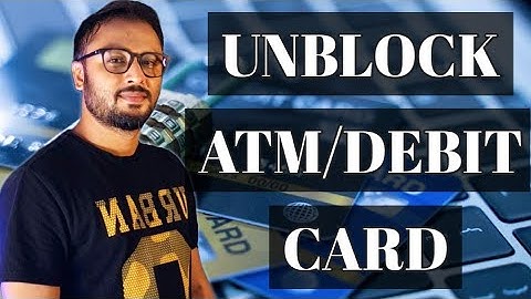 ATM block hone par kya kare || Unblock debit card || How to unblock atm card