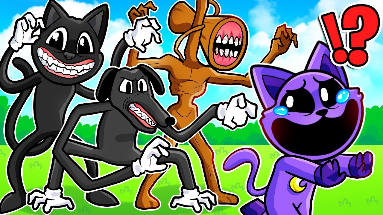 Catnap vs Criaturas Trevor Henderson En Roblox! 😰😱