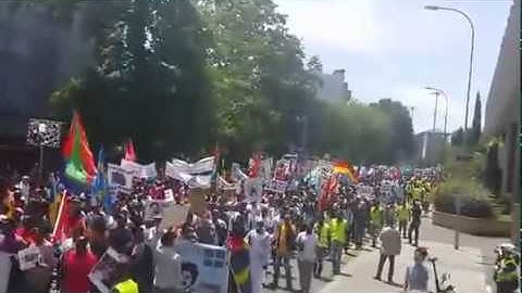 Eritrean Demonstration GENEVA June 26 2015 byee higdef and welcome justice   YouTube