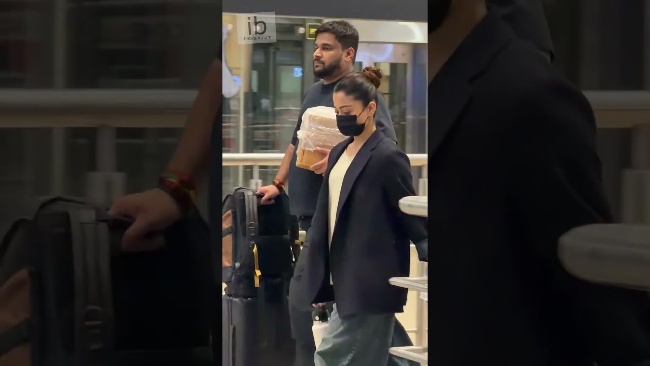 Airport spotting: #RashmikaMandanna