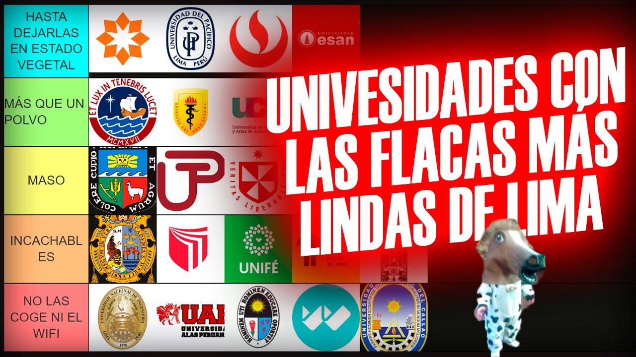 🤤UNIVERSIDADES CON LAS FLACAS MÁS RICAS DE LIMA 🤤 || Métete a estas UNIVERSIDADES - TIERLIST