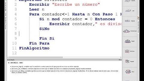 Divisores de un número PSEINT TIC ESO Bachillerato IES Monterroso