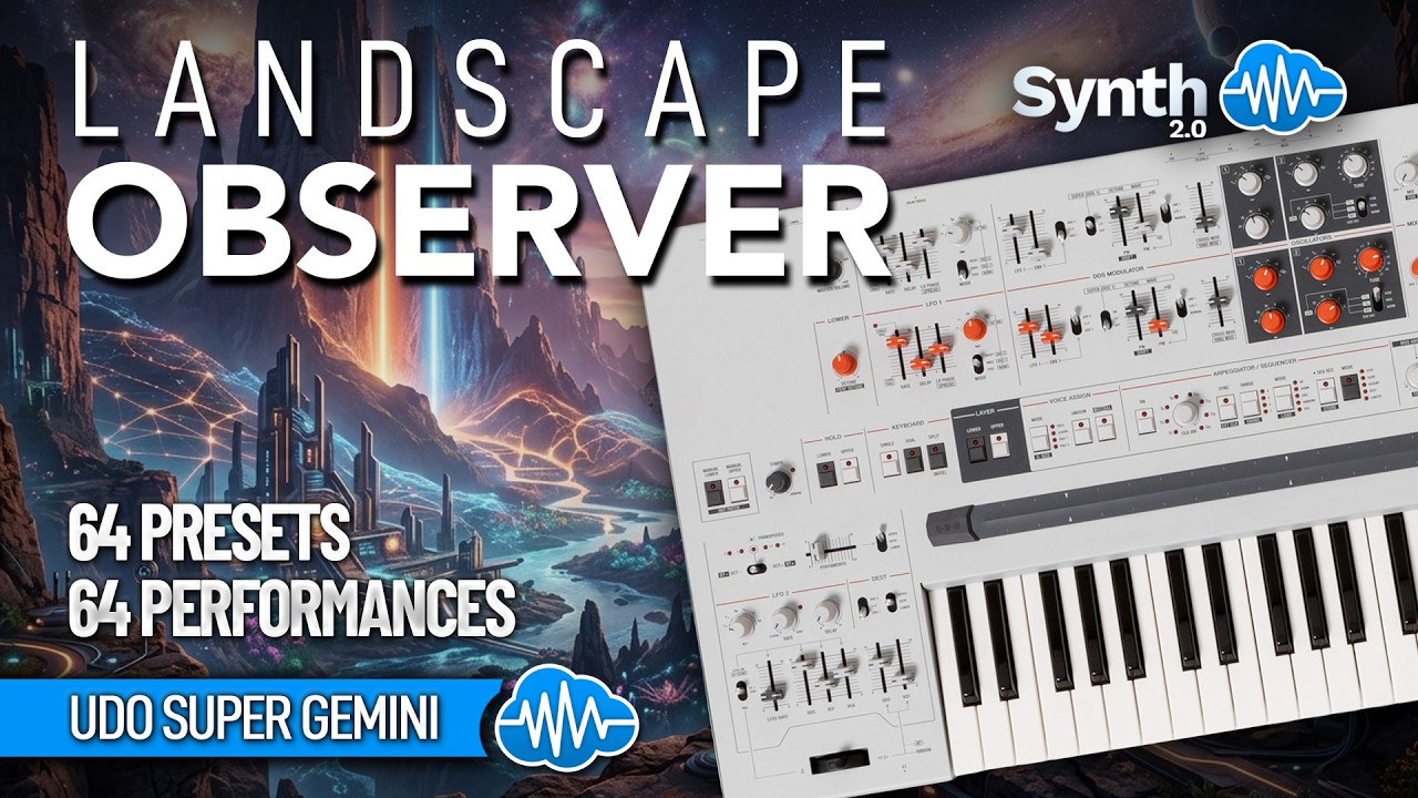 UDO SUPER GEMINI ♫ 128 Custom Sounds ▻ LANDSCAPE OBSERVER - YouTube