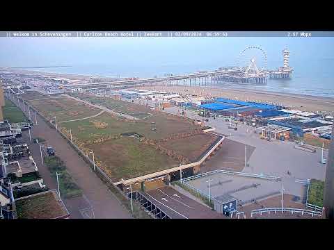 Live Scheveningen Noord Boulevard en Beach Camera