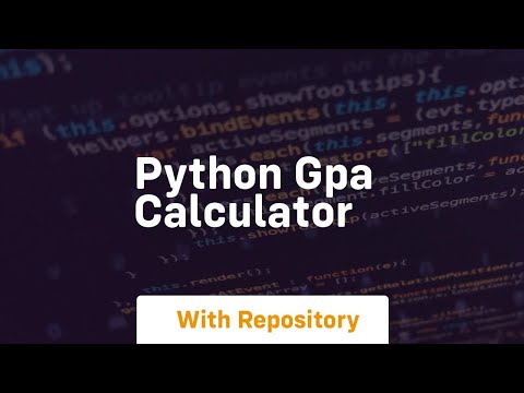 python gpa calculator