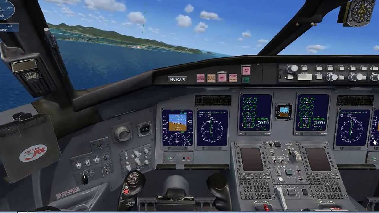 Bombardier CRJ 700 Game play with callout altitude YouTube