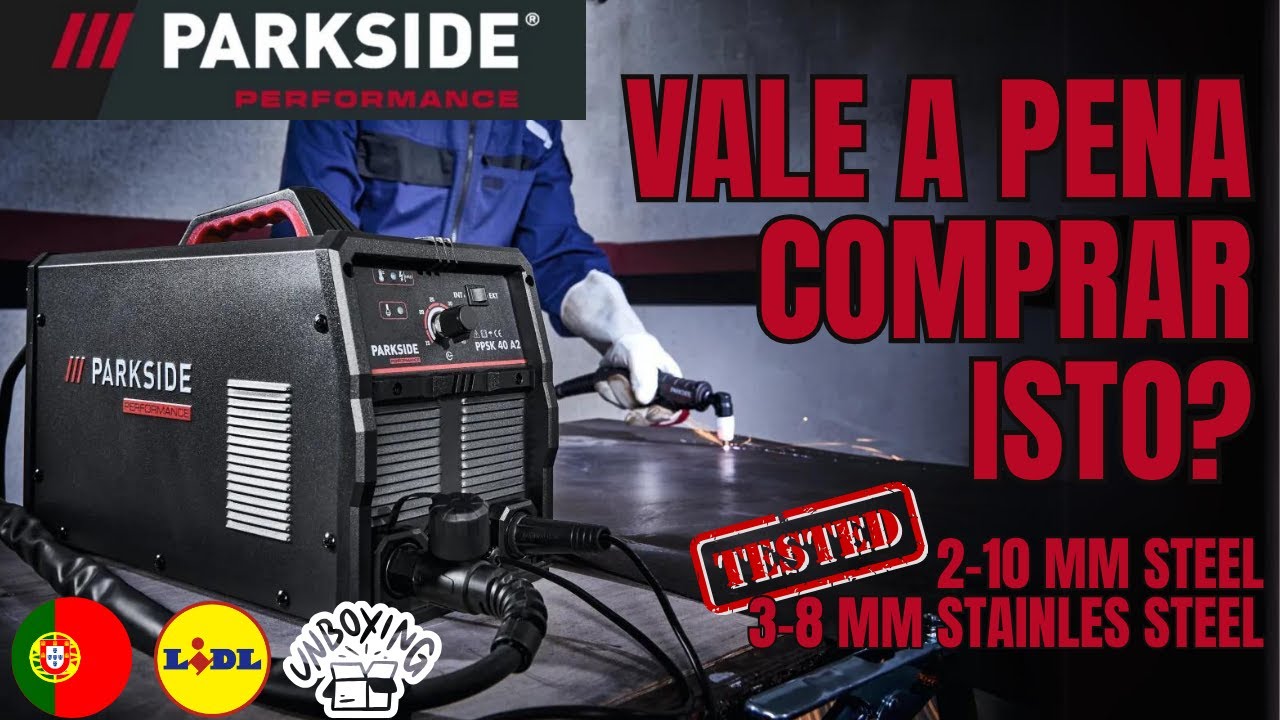 CORTADOR DE PLASMA COM COMPRESSOR INTEGRADO PARKSIDE PERFORMANCE PPSK 40 A2  PORTUGAL PORTUGUÊS LIDL