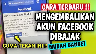 CARA TERBARU‼️ cara mengembalikan akun fb yang dibajak - fb dibajak 2023