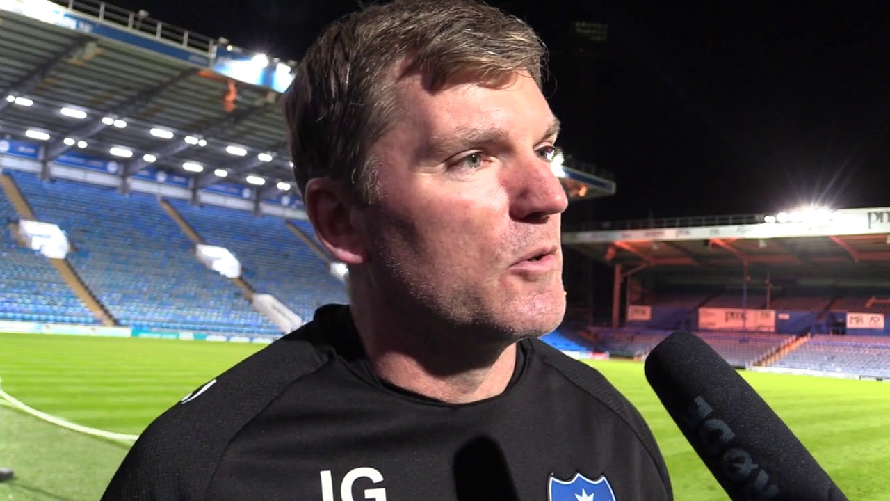 Joe Gallen post-Crawley Town football score
