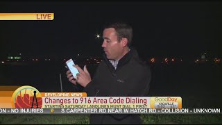 916 Area Code Dialing Changes Going Into Effect