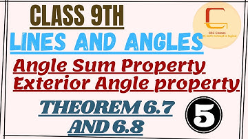 #5 Lines and Angles Class 9th Theorem 6.7 & 6.8 ASP | NCERT