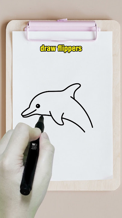 dolphin drawing tutorial  #drawing #dolphin #animals #easydrawing
