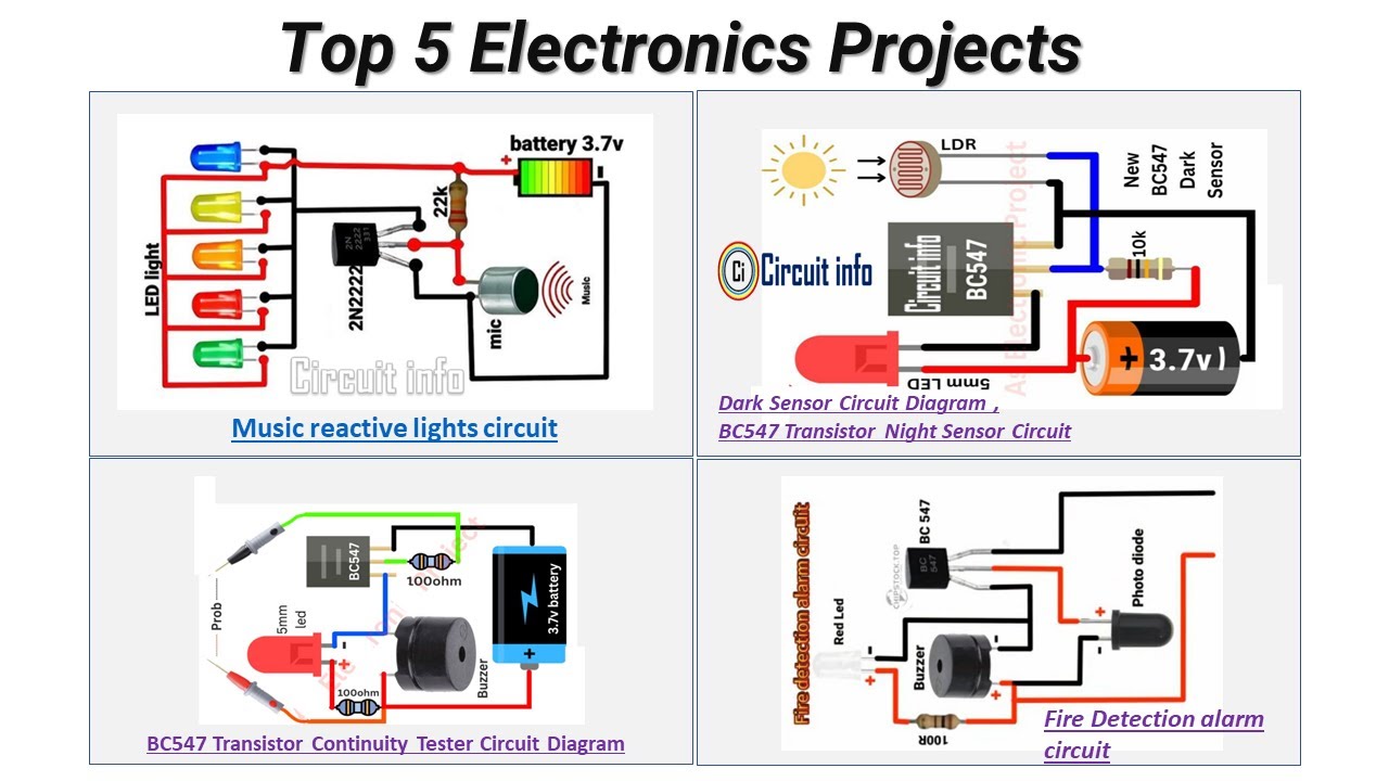Top 5 Electronics Project #circuit #information #diy @CircuitInfo - YouTube
