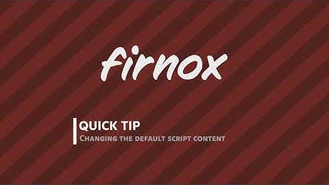 Unity Quick Tip - Changing the default C# script contents