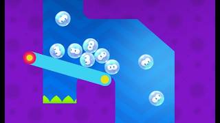 Can you guide all the marbles? Physics Puzzle game MARBLE HEADS
