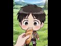pat pat eren(+_+) #eren #attackontitan #chibi #anime #cute #shorts