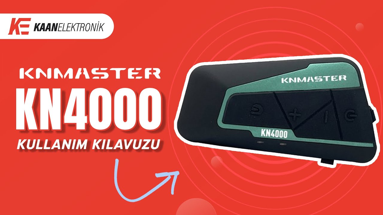 Knmaster KN4000 Bluetooth İnterkom / İntercom Seti Kullanım Kılavuzu
