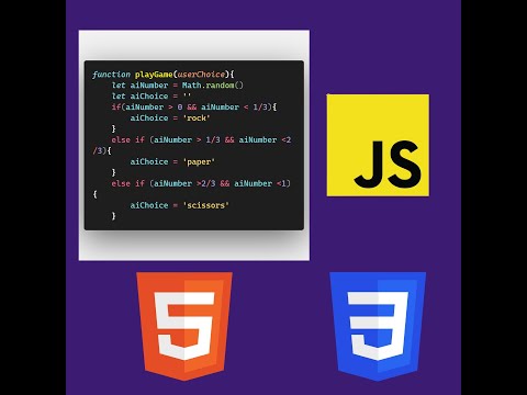 Coding Rock-Paper-Scissors With Javascript, HTML And CSS