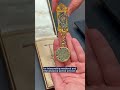 Falize Cloisonné Enamel and Diamond Pendant-Watch Brooch