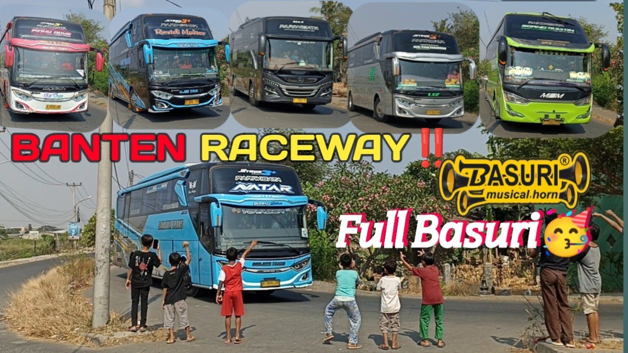 BANTEN FULL BASURI‼️Banyak Bus artis Spek Ziarah😇 #basuriremix #basuri #telolet #teloletbus #banten