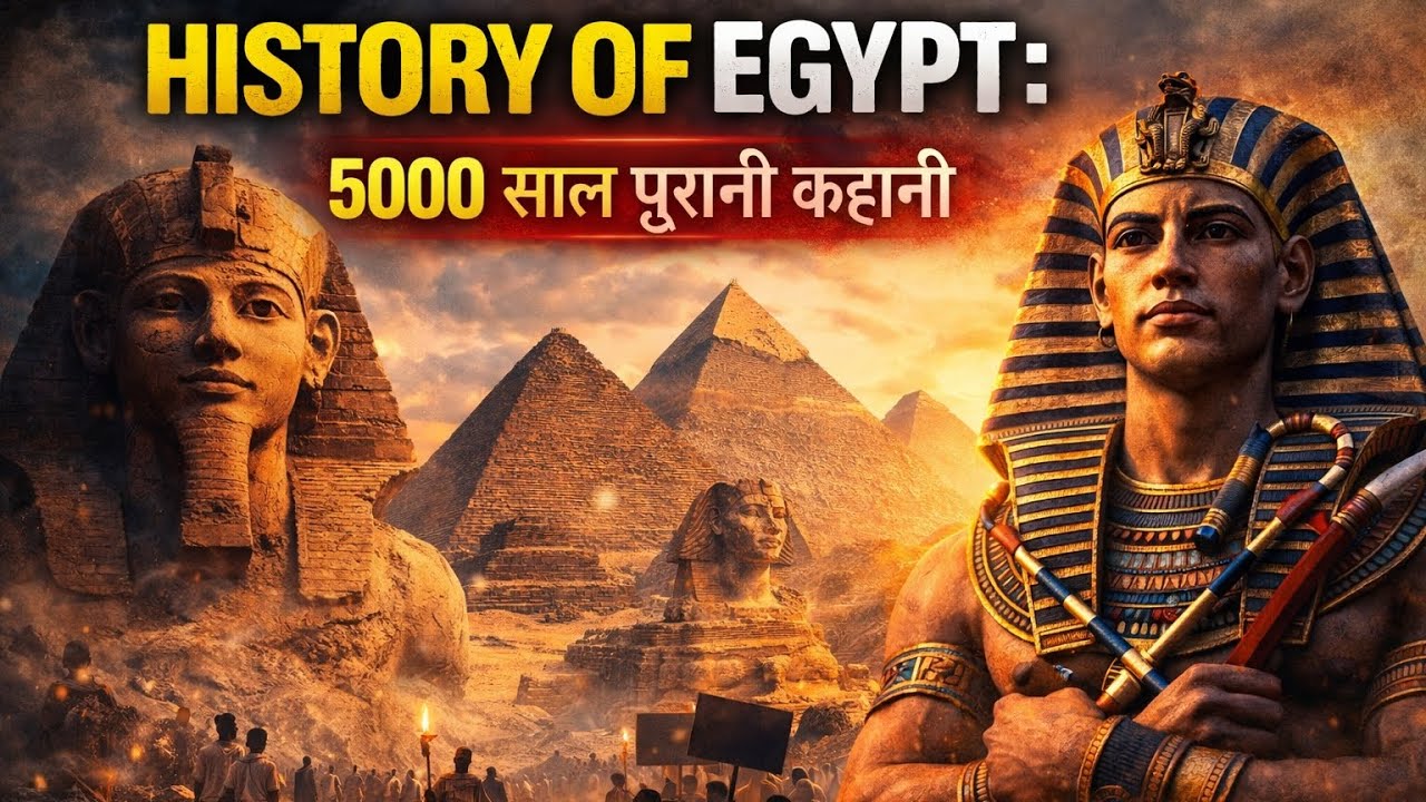 History of Egypt: Pharaohs, Pyramids aur Ek Lost Civilization | 🏜️🔺Egypt Ki 5000 Saal Purani Kahani”